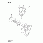 Схема вузла: Водяний насос Suzuki RM-Z250