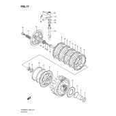 Схема узла: Сцепление для Suzuki TU250
