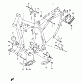 Схема вузла: Рама для Suzuki DR-Z400 DR-Z400E