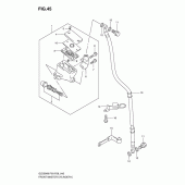 Схема узла: Передний тормозной цилиндр для Suzuki GZ250 Marauder