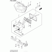 Схема вузла: Задній ліхтар (Стоп-сигнал) для Suzuki DL1000 V-Strom