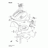 Схема узла: Топливный бак (Sv650sul1 e24) для Suzuki SV650