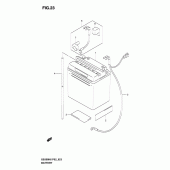 Схема вузла: Акумулятор для Suzuki GS500