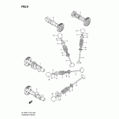 Схема вузла: Розподільний вал & Клапан для Suzuki DL1000 V-Strom