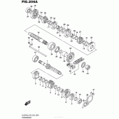 Схема узла: Трансмиссия для Suzuki DL650 V-Strom