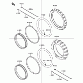 Схема вузла: Wheel/tire для Suzuki DR-Z110