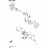 Схема вузла: Масляний насос для Suzuki AN400 Burgman (EU analogue of SkyWave)