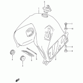 Схема вузла: Паливний бак (Model m) для Suzuki DR650 DR650RSE