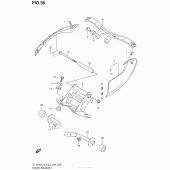 Схема узла: Передний кронштейн для Suzuki DL1000 V-Strom