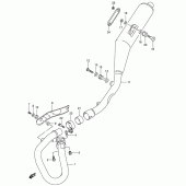 Схема вузла: Вихлопна система для Suzuki DR-Z400 DR-Z400S