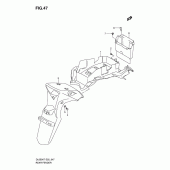 Схема узла: Заднее крыло для Suzuki DL650 V-Strom