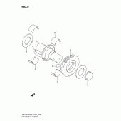 Схема вузла: Балансувальний вал для Suzuki GSX-R1000