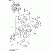 Схема вузла: Головка циліндра (Dr-Z400Sl3 E33) для Suzuki DR-Z400 DR-Z400S