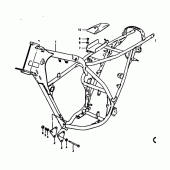 Схема вузла: Рама для Suzuki TS125