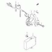 Схема вузла: Імпульсний датчик (Model j/k/l/m/n/p/r/s) для Suzuki GSX600 Katana