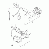 Схема вузла: Поворотники для Suzuki DR250