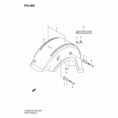 Схема вузла: Заднє крило (Vl800tk8) для Suzuki VL800 Boulevard C50T
