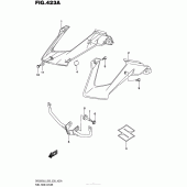 Схема вузла: Накладка паливного бака Suzuki DR200 DR200S