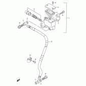 Схема вузла: Передній гальмівний циліндр Suzuki DF200