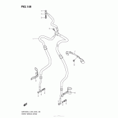 Схема узла: Передний тормозной шланг для Suzuki VZR1800 Boulevard M109R