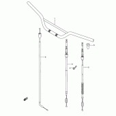 Схема вузла: Кермо & Тросики для Suzuki RMX250