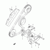 Схема вузла: Balancer chain для Suzuki DR800