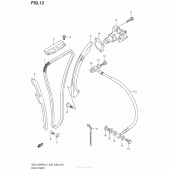 Схема вузла: Ланцюг ГРМ & Натягувач & Заспокоювач Suzuki GSX1300 Hayabusa