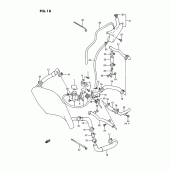 Схема вузла: Патрубок системи охолодження для Suzuki GSX-R750