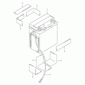 Схема вузла: Акумулятор для Suzuki DR350