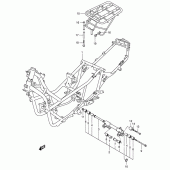 Схема вузла: Рама (Model x/y) для Suzuki AN400 Burgman (EU analogue of SkyWave)
