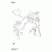 Схема узла: Заднее крыло для Suzuki DR200 DR200SE