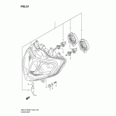 Схема вузла: Фара (E2, e19, u1e19, u2e19, p37) для Suzuki GSX-R1000