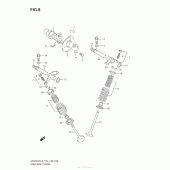 Схема вузла: Розподільний вал & Клапан для Suzuki DR200 DR200SE
