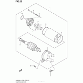 Схема вузла: Електричний стартер для Suzuki UH200 Burgman