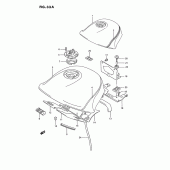 Схема узла: Топливный бак (Model k) для Suzuki GSX1100