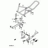 Схема узла: Подставка для Suzuki GSX-R750