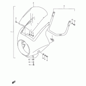 Схема вузла: Облицювальні елементи (Optional) для Suzuki VX800 VX800