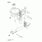 Схема узла: Топливный бак для Suzuki DR-Z400 DR-Z400SM