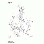 Схема узла: Рычаг прогрессии для Suzuki GSF650 Bandit S
