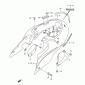 Схема вузла: Бічні панелі (Model k3) для Suzuki GSX1300 Hayabusa