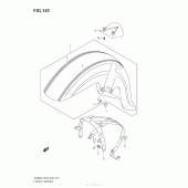 Схема узла: Переднее крыло (Vl800C E33) для Suzuki VZ800 Boulevard M50