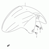 Схема узла: Переднее крыло (Model k3) для Suzuki GSX750 Katana