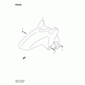 Схема узла: Переднее крыло (Dl650l1 e2) для Suzuki DL650 V-Strom