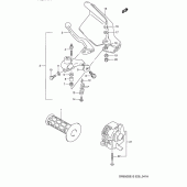 Схема вузла: Лівий пульт керування рульовим (Model r/s) для Suzuki DR650 DR650S