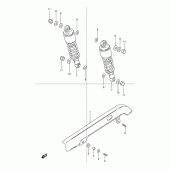 Схема узла: Rear shock absober для Suzuki TU125