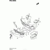 Схема вузла: Передній бардачок для Suzuki AN650 Burgman (EU analogue of SkyWave)