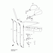Схема вузла: Кермо & Тросики для Suzuki GSF650 Bandit S