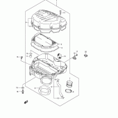 Схема вузла: Повітряний фільтр Suzuki GSX-R1000