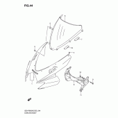 Схема вузла: Передній обтічник Suzuki GSX-R600