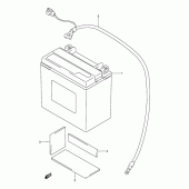 Схема вузла: Акумулятор для Suzuki DR800